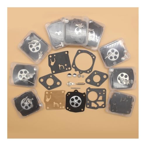 ERIHJOX 10 Teile/los Vergaser Membran Rebuild Kit Fit for 61 65 66 77 162 181 266 268 XP XPS 272 281 288 480 2100 2101 HS RK-23HS von ERIHJOX
