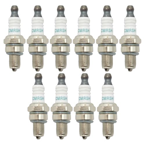ERIHJOX 5/10PCS Zündkerze for FC70 BR500 BR550 BR600 Rep CMR5H Garten Power Werkzeug Zubehör(10PCS) von ERIHJOX
