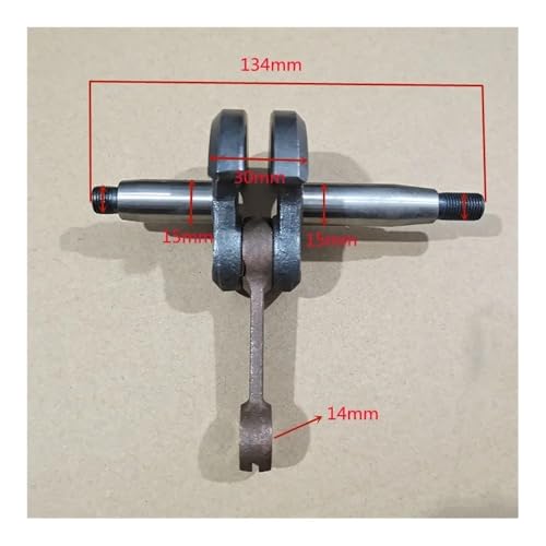 ERIHJOX Passend for Kurbelwelle 48F Benzinmotor 63cc 1E48F EB650 KS865 EB965 PB-760 Motor Laubbläser Schnecke(Type B) von ERIHJOX