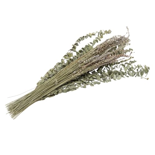ERINGOGO 1satz Eukalyptus Und Lavendel-blumenstrauß Aus Getrockneten Blumen Dekoration Für Hochzeiten Partys Und Zuhause Natürliches Elegantes Design Eukalyptuszweige Lavendel von ERINGOGO
