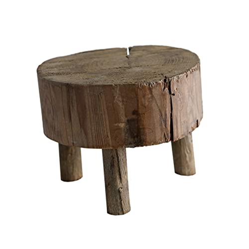 ERINGOGO 1 Stück Mini Möbel Sattelhocker Tritthocker Kleiner Runder Hocker Mini Hocker Outdoor Hocker Retro Möbel Hocker Indoor Verstellbarer Hocker Retro von ERINGOGO