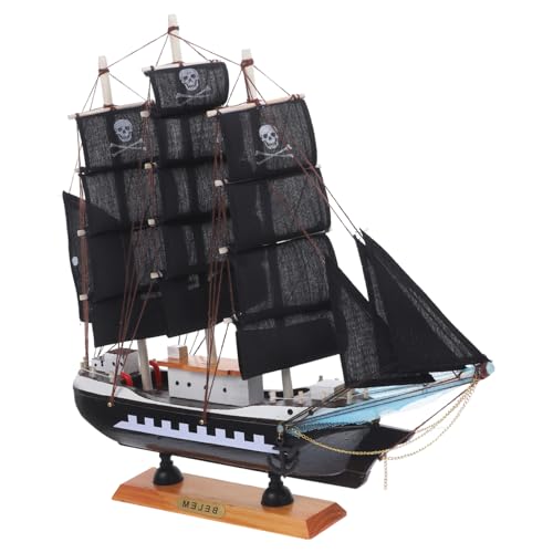 ERINGOGO 1 Stück Segelbootmodell Aus Holz Schiff Mini-deko-segelboot Piratenmodell Nautische Tischdeko Vorgefertigt Klein Mini-segelboot Modellpirat Segelboot Wohnkultur Black Hölzern ERINGOGO 1 Stück Segelbootmodell Aus Holz Schiff Mini-deko-segelboot Piratenmodell Nautische Tischdeko Vorgefertigt Klein Mini-segelboot Modellpirat Segelboot Wohnkultur Black Hölzern von ERINGOGO