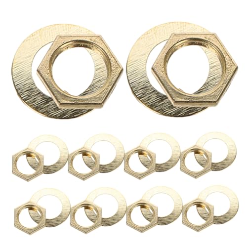 ERINGOGO 10 Sätze Teiliges Quarz Uhrwerk Befestigungsset mit Metallmuttern und Gummidichtungen DIY Wanduhren Reparaturkit Einfach zu Montieren Robustes Material Geeignet für Uhrwerk Ersatz ERINGOGO 10 Sätze Teiliges Quarz Uhrwerk Befestigungsset mit Metallmuttern und Gummidichtungen DIY Wanduhren Reparaturkit Einfach zu Montieren Robustes Material Geeignet für Uhrwerk Ersatz von ERINGOGO