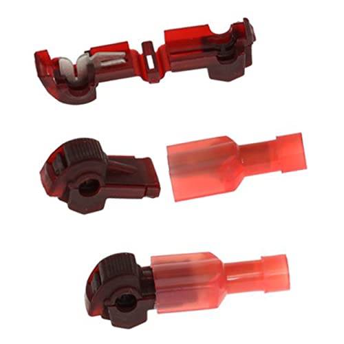 ERINGOGO 10 Stück Förmige Verbindungsstecker mit Flachsteckern Rot Kabelverbindungskit für Autos bis Temperaturbeständig bis Mm² von ERINGOGO