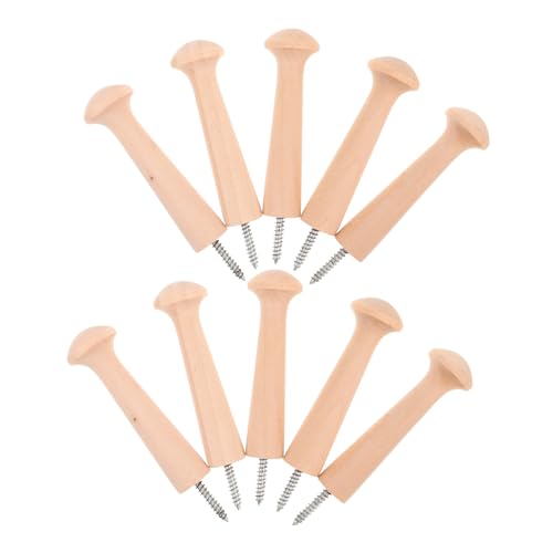 ERINGOGO 10 Stück Skandinavische Holzhaken Schraubhaken aus Massivem Holz Unbehandelt Vielseitige Wandhaken für Garderobe Badezimmer Küche Minimalistisches Design Einfache Montage ERINGOGO 10 Stück Skandinavische Holzhaken Schraubhaken aus Massivem Holz Unbehandelt Vielseitige Wandhaken für Garderobe Badezimmer Küche Minimalistisches Design Einfache Montage von ERINGOGO