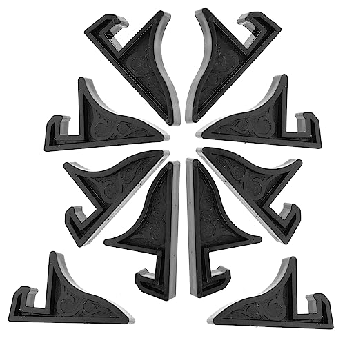 ERINGOGO 10 Stück Ständer für Fotorahmen Anzeigeständer hängend Inhaber Anzeigetafelhalter Stand Multi Plattenständer für die Anzeige Ständer für Displayhalter Staffelei Plastik Schwarz von ERINGOGO