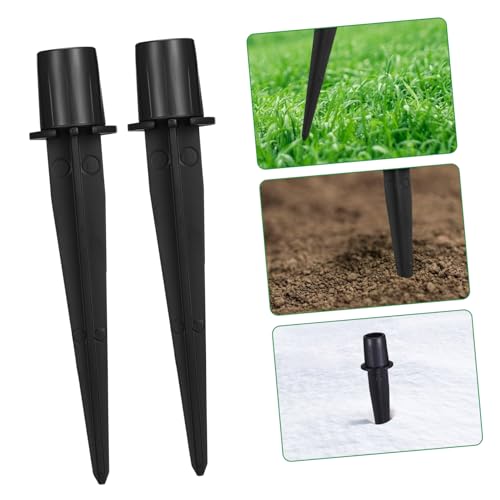 ERINGOGO 10 Stück Teiliges Aluminium Erdspieße Wetterfeste Solarleuchten Halterungen Robuste Garten Steckpfähle für Außenbereich Einfache Installation Geeignet für Rasen und von ERINGOGO