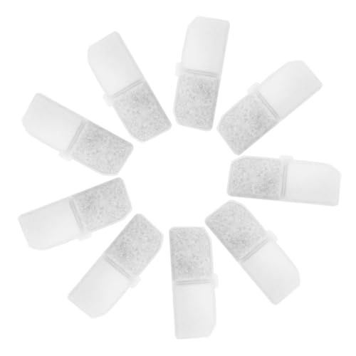 ERINGOGO 10 Stück Teiliges Ersatzfilter für Katzenbrunnen Aktivkohle Wasserfilter für Haustier Trinkbrunnen Praktische Filter aus Vliesstoff und Ionenaustauscher Kompatibel mit Pet Water ERINGOGO 10 Stück Teiliges Ersatzfilter für Katzenbrunnen Aktivkohle Wasserfilter für Haustier Trinkbrunnen Praktische Filter aus Vliesstoff und Ionenaustauscher Kompatibel mit Pet Water von ERINGOGO