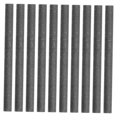 ERINGOGO 10 Stück Teiliges Graphitstangen Durchmesser Kohlenstoffstäbe Elektrodenzylinder Schwarz für Elektrochemische Experimente im Unterricht von ERINGOGO