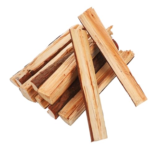 ERINGOGO 10 Stück Teiliges Kaminholz Deko aus Echtem Holz Naturgetreu Gespaltene Scheite für Gemütliche Atmosphäre Vielseitige Kamin Innenraumdekoration Rustikaler Holzlook für Kamin von ERINGOGO