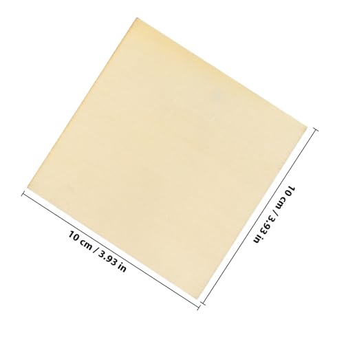 ERINGOGO 10 Stück Teiliges Runde und Quadratische Holzscheiben Naturbelassen zum Basteln Praktische Untersetzer für DIY Dekoration Hitzeschutz Kinderleicht Langlebiges Holzmaterial von ERINGOGO