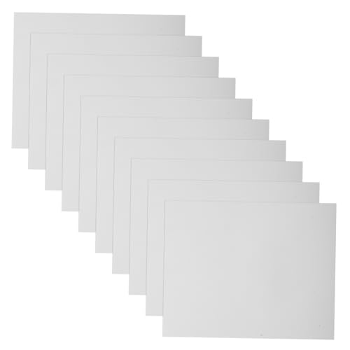 ERINGOGO 10 Stück Teiliges Schaumstoffplatten Weiß Leichtes Glattes Montagematerial für DIY Bastelarbeiten Präsentationen Fotohintergründe und Verpackungspolster von ERINGOGO