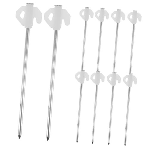 ERINGOGO 10 Stück Teiliges Stahl Zeltheringe mit Leuchtfunktion Robuste Schwere Erdanker für Camping Strand Rasen Wetterfest Vielseitig Einsetzbar Lang Weiß ERINGOGO 10 Stück Teiliges Stahl Zeltheringe mit Leuchtfunktion Robuste Schwere Erdanker für Camping Strand Rasen Wetterfest Vielseitig Einsetzbar Lang Weiß von ERINGOGO