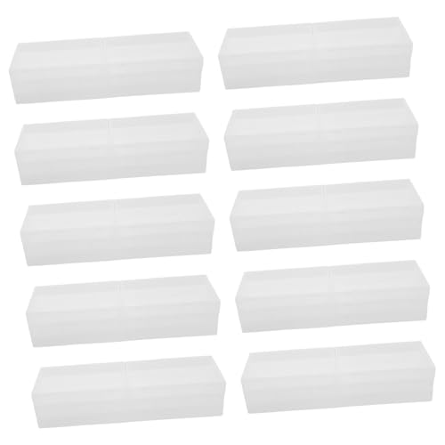 ERINGOGO 10 Stück Teiliges Transparente Aufbewahrungsboxen aus Halbtransparentem PP für Kassettenbänder Multifunktional als Organizer für Schmuck und Kleine Gegenstände Stapelbar und ERINGOGO 10 Stück Teiliges Transparente Aufbewahrungsboxen aus Halbtransparentem PP für Kassettenbänder Multifunktional als Organizer für Schmuck und Kleine Gegenstände Stapelbar und von ERINGOGO