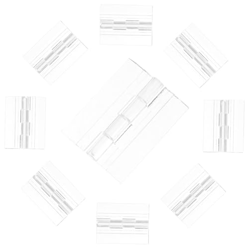 ERINGOGO 10 Stück Teiliges Transparente Möbelscharniere Klappbar Stabile Kunststofffaltscharniere für Schranktüren und Heimwerker Belastbar und Langlebig von ERINGOGO