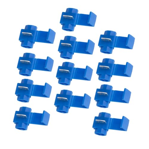ERINGOGO 100 Stück Quick Splice Kabelverbinder Lötfreie Steckklemmen aus Kupfer und PP Isoliert Sicherheits Elektrische Verbinder für Haushalt und Industrie von ERINGOGO
