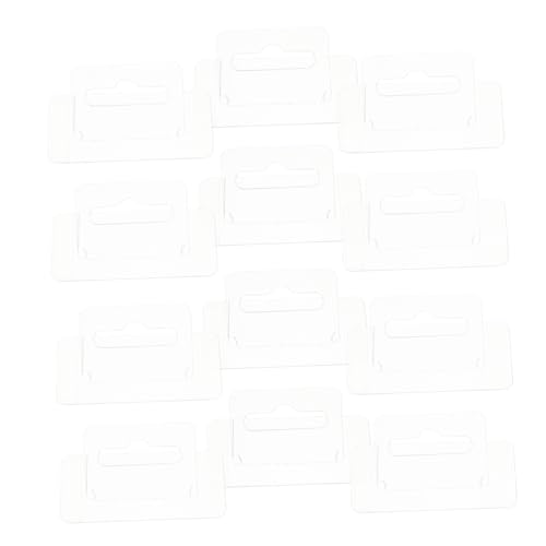 ERINGOGO 100 Stück Selbstklebende Transparente PVC Hängeetiketten mit Flugzeugloch Robuste Display haken für Vielseitige Wandbefestigung in Büro Zuhause und Fahrzeug Einfache Montage ohne ERINGOGO 100 Stück Selbstklebende Transparente PVC Hängeetiketten mit Flugzeugloch Robuste Display haken für Vielseitige Wandbefestigung in Büro Zuhause und Fahrzeug Einfache Montage ohne von ERINGOGO