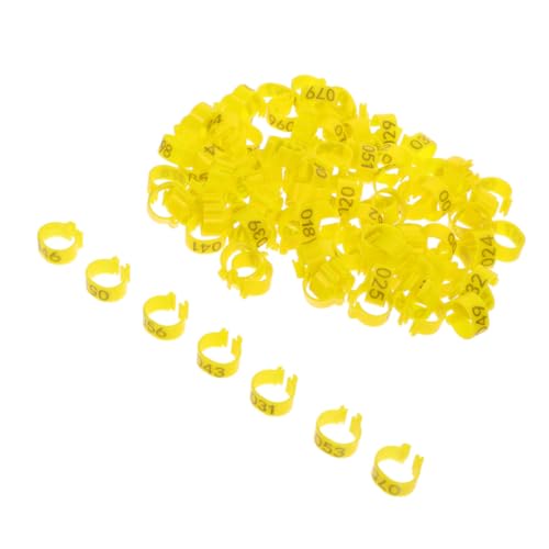 ERINGOGO 100 Stück Tauben Fußringe mit Nummern Gelbe Erweiterte zur Identifikation von Brieftauben und Geflügel Leicht Einfach Anzulegen Geeignet für Tauben und Papageien ERINGOGO 100 Stück Tauben Fußringe mit Nummern Gelbe Erweiterte zur Identifikation von Brieftauben und Geflügel Leicht Einfach Anzulegen Geeignet für Tauben und Papageien von ERINGOGO