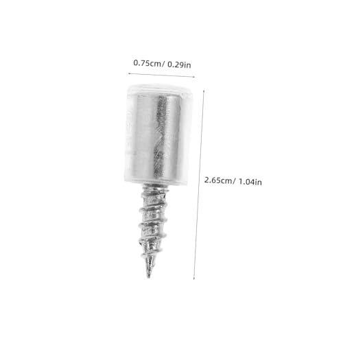 ERINGOGO 100 Stück Teiliges Selbstschneidender Schrauben mit Gummimanschette Langlebige Möbelbefestigung für Aufbewahrungen Schränke Glasvitrinen Stoßgeschützt Vielseitig Kompatibel für von ERINGOGO