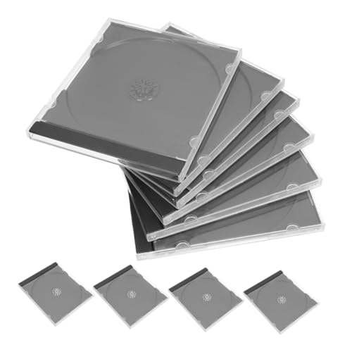 ERINGOGO 10stücke Standard-cd-hülle Transparent Schlank Cd-aufbewahrungsbox Kunststoffschwarz Tablett Musiksoftware Daten-Discs Home-Office-aufbewahrung ERINGOGO 10stücke Standard-cd-hülle Transparent Schlank Cd-aufbewahrungsbox Kunststoffschwarz Tablett Musiksoftware Daten-Discs Home-Office-aufbewahrung von ERINGOGO