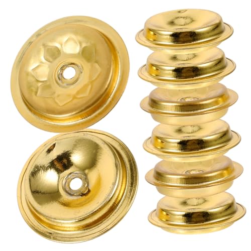 ERINGOGO 12 Stück Schwimmende Dochte aus Metall für Öllampen Einfacher Dochthalter für Buddha Lampen Dekorativ und Elegant für Tempel und Zuhause Zubehör für Kerzen und Schwimmlichter von ERINGOGO