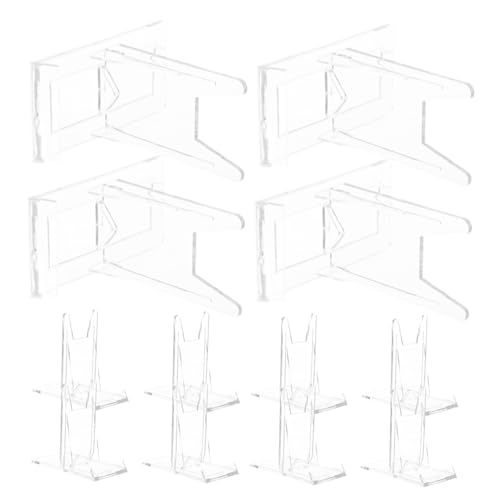 ERINGOGO 12 Stück Teiliges Transparentes Displayständer Kunststoff Verstellbare Bildhalter für Fotos Teller Magazine für Schreibtisch Küche Büro und Ausstellung von ERINGOGO
