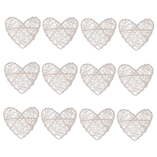 ERINGOGO 12Stücke Rattan Gewebte Herzanhänger Dekorative Hängende Verzierungen Für Hochzeiten Und Anlässe Aus Hochwertigem Rattan Für Freunde ERINGOGO 12Stücke Rattan Gewebte Herzanhänger Dekorative Hängende Verzierungen Für Hochzeiten Und Anlässe Aus Hochwertigem Rattan Für Freunde von ERINGOGO