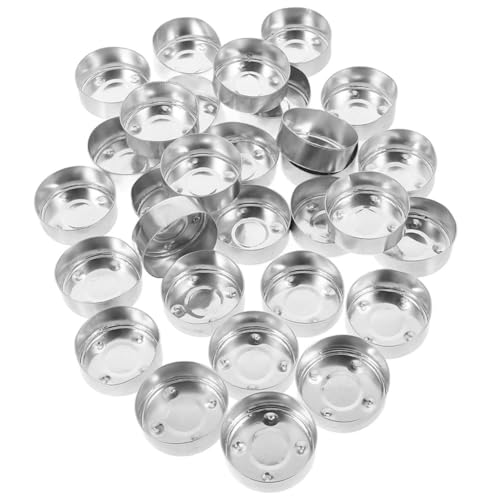 ERINGOGO 150stücke Teelichtdosen Aus Aluminium Leere Kerzenbehälter Für DIY-Partys Hochzeiten Und Heimdekoration Wiederverwendbare Teelichtbecher Aus Metall Hitzebeständig Und Leicht von ERINGOGO