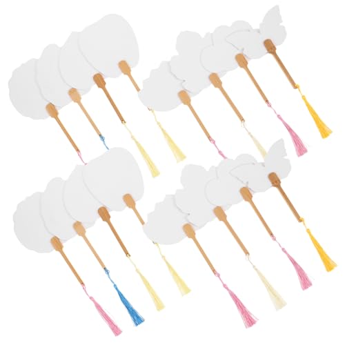 ERINGOGO 16 Stück Teiliges Blanko-handfächer Chinesischer Stil Leicht Klein für Diy-malerei Kalligraphie und Partydekoration Kreatives Bastelzubehör für Kindergarten und Sommer Draußen ERINGOGO 16 Stück Teiliges Blanko-handfächer Chinesischer Stil Leicht Klein für Diy-malerei Kalligraphie und Partydekoration Kreatives Bastelzubehör für Kindergarten und Sommer Draußen von ERINGOGO