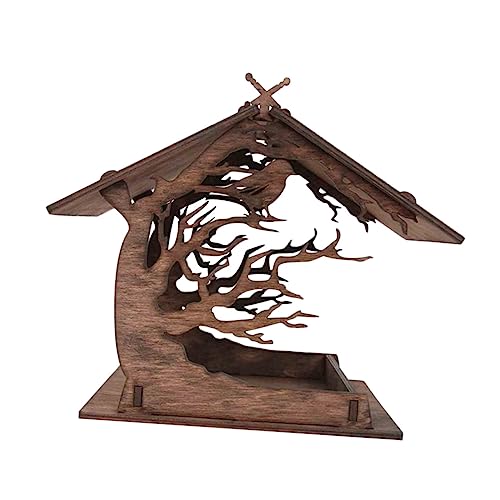 ERINGOGO 1Satz Holz Vogelfutterhaus und Langlebig Dekorative Futterstation für Garten oder Einfache und Handhabung Kreatives Design ERINGOGO 1Satz Holz Vogelfutterhaus und Langlebig Dekorative Futterstation für Garten oder Einfache und Handhabung Kreatives Design von ERINGOGO