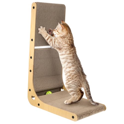 ERINGOGO 1satz Cat Scratching Pad Förmige Kratzmatte Für Katzen Mit Holzrahmen Und Bunten Glockenbällen Platzsparend Und Fördert Gesunde Kratzgewohnheiten Und Schützt Möbel ERINGOGO 1satz Cat Scratching Pad Förmige Kratzmatte Für Katzen Mit Holzrahmen Und Bunten Glockenbällen Platzsparend Und Fördert Gesunde Kratzgewohnheiten Und Schützt Möbel von ERINGOGO