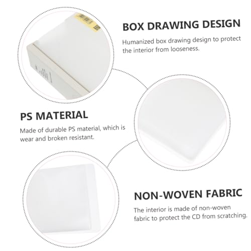 ERINGOGO 2 STÜCK Teiliges CD aufbewahrungsbox Labelkarten Kratzfestem Innenfutter und Platzsparendem Design für Schlafzimmer und Auto ERINGOGO 2 STÜCK Teiliges CD aufbewahrungsbox Labelkarten Kratzfestem Innenfutter und Platzsparendem Design für Schlafzimmer und Auto von ERINGOGO