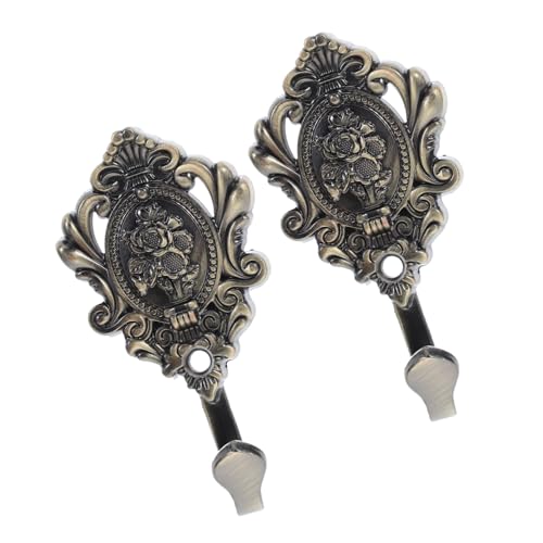 ERINGOGO 2 STÜCK Vintage Metall Wandhaken mit Reliefdesign Rustikale Kleiderhaken aus Robustem Zinklegierung für Mäntel Handtücher Schlüssel Vielseitig für Flur Bad Küche und Wohnzimmer ERINGOGO 2 STÜCK Vintage Metall Wandhaken mit Reliefdesign Rustikale Kleiderhaken aus Robustem Zinklegierung für Mäntel Handtücher Schlüssel Vielseitig für Flur Bad Küche und Wohnzimmer von ERINGOGO