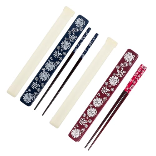 ERINGOGO 2 Sätze Japanische Essstäbchen mit Aufbewahrungsboxen aus Holz und Abs Spitz Zulaufend Wiederverwendbar Tragbar für Reise Camping Stilvolles Design für Zuhause und Restaurant ERINGOGO 2 Sätze Japanische Essstäbchen mit Aufbewahrungsboxen aus Holz und Abs Spitz Zulaufend Wiederverwendbar Tragbar für Reise Camping Stilvolles Design für Zuhause und Restaurant von ERINGOGO