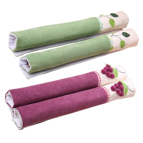 ERINGOGO 2 Sätze Kühlschrank Türgriffschoner aus Waschbare Schmutzabweisende Griffe Abdeckung für Küchen Kühlschrank Gefrierschrank Mikrowelle Langlebiger Schutz gegen Flecken und von ERINGOGO