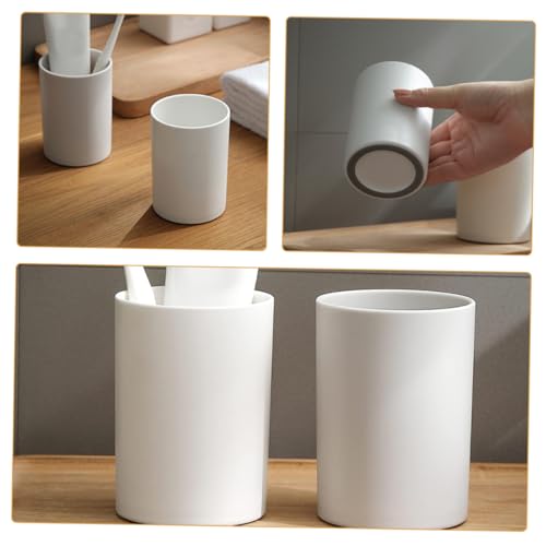 ERINGOGO 2 Stück Badezimmer Tumbler Becher Weiß Multifunktionale Zahnputzbecher mit Stabilem Stand Leichte Trink Aufbewahrungsbecher für Camping und Reisen Bpa frei Sicher und Komfortabel ERINGOGO 2 Stück Badezimmer Tumbler Becher Weiß Multifunktionale Zahnputzbecher mit Stabilem Stand Leichte Trink Aufbewahrungsbecher für Camping und Reisen Bpa frei Sicher und Komfortabel von ERINGOGO