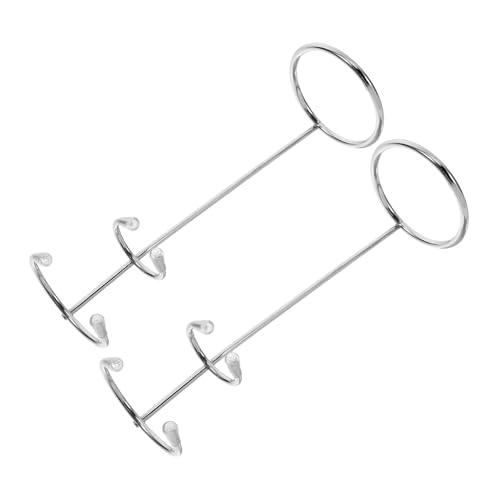ERINGOGO 2 Stück Edelstahl Milchaufschäumer Ständer Teilig Stabiler Mixer und Rührbesen Halter Langlebige Küchenutensilienbasis Sicherer Frother Halter für Arbeitsplatte Praktisches Design von ERINGOGO