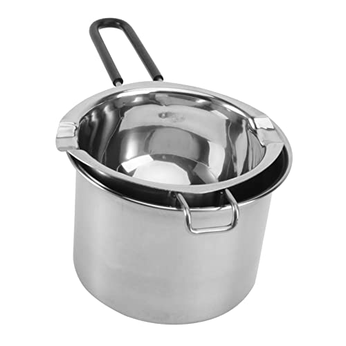 ERINGOGO 2 Stück Edelstahl Schmelztopf mit Silikongriff Butter Schmelzen und Schokolade Schmelzbehälter Hitzebeständig Schnelles und Gleichmäßiges Erwärmen für DIY Schokoladen und von ERINGOGO