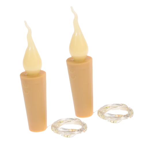 ERINGOGO 2 Stück Flaschenlicht LED Lichterkette mit Warmweißen Kerzen Leds Dekorative Partylichter für Innen Flaschenverschluss Design Kabellose Beleuchtung für Weihnachten und Festtagsdeko ERINGOGO 2 Stück Flaschenlicht LED Lichterkette mit Warmweißen Kerzen Leds Dekorative Partylichter für Innen Flaschenverschluss Design Kabellose Beleuchtung für Weihnachten und Festtagsdeko von ERINGOGO