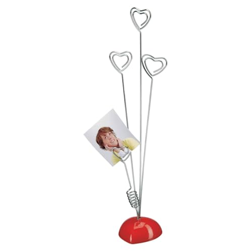 ERINGOGO 2 Stück Herzförmige Memo Clip Halter mit Rotem Harzbasis Stabile Drahtklammern für Fotos Notizen Karten Dekorativer Zettelhalter für Schreibtisch Büro und Zuhause ERINGOGO 2 Stück Herzförmige Memo Clip Halter mit Rotem Harzbasis Stabile Drahtklammern für Fotos Notizen Karten Dekorativer Zettelhalter für Schreibtisch Büro und Zuhause von ERINGOGO