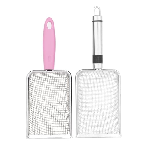 ERINGOGO 2 Stück Katzenstreuschaufel Aus, Kotschaufel Mit Griff, Metall-schnellsieb, Tiefe Schaufel, Schaufelfilter, Kätzchen-kotheber Für Katzentoilette ERINGOGO 2 Stück Katzenstreuschaufel Aus, Kotschaufel Mit Griff, Metall-schnellsieb, Tiefe Schaufel, Schaufelfilter, Kätzchen-kotheber Für Katzentoilette von ERINGOGO