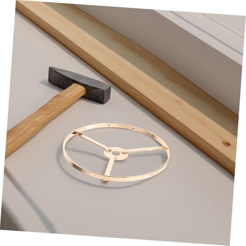 ERINGOGO 2 Stück Lampenschirm ring aus Metall Runder Lampenschirmhalter für DIY Lampen Stabile Form Einfache Montage Geeignet für Tisch Stehlampen Vintage Goldfarben von ERINGOGO