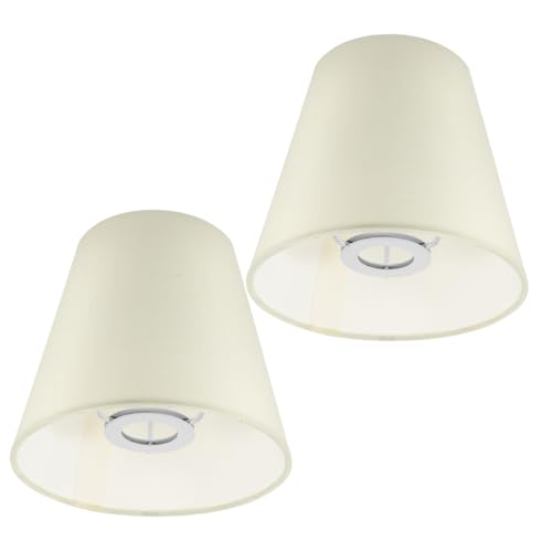 ERINGOGO 2 Stück Lampenschirme in Beige für Kronleuchter Tischlampen Wandleuchten Langlebige Metallhalterung Einfache Montage Stilvolles Design zur Wohnraumdekoration ERINGOGO 2 Stück Lampenschirme in Beige für Kronleuchter Tischlampen Wandleuchten Langlebige Metallhalterung Einfache Montage Stilvolles Design zur Wohnraumdekoration von ERINGOGO