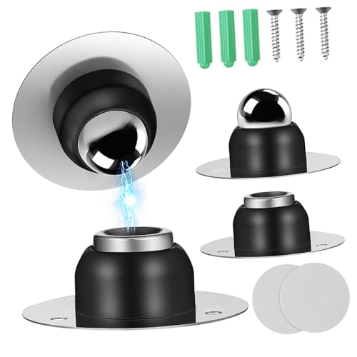 ERINGOGO 2 Stück Magnetischer Türstopper Selbstklebender Bohrfreier Türfänger für Wohnwagen Rv Zuhause Robustes Design aus für Verschiedene Türstile und Sichere Türkontrolle von ERINGOGO