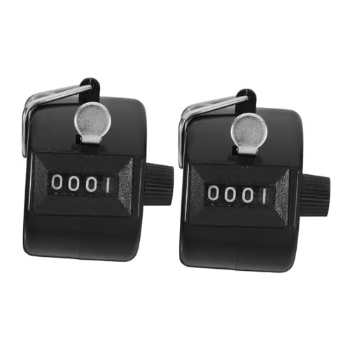ERINGOGO 2 Stück Manueller Zähler Klickzähler Handheld Klein Clicker-zähler Digitaler Zähler Fingerzähler-clicker Klicker Zählen Handheld-zählerklicker Tally-klicker Plastik Black von ERINGOGO