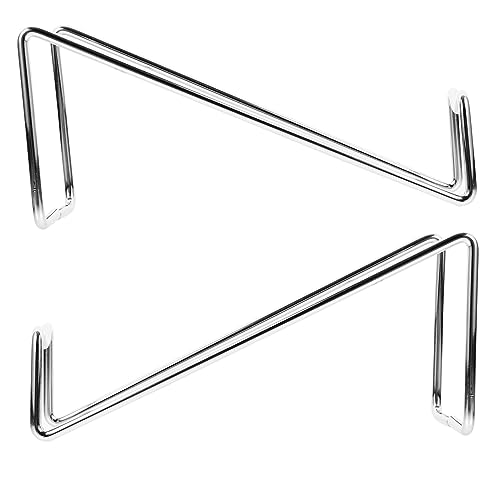 ERINGOGO 2 Stück Metall Flaschenhalter Silber Moderner Tisch Weinflaschenhalter Kompakter Weinregal Ständer für Champagner und Whisky Robustes Langlebiges Design für Stilvolle von ERINGOGO