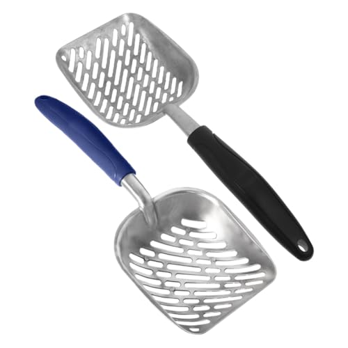 ERINGOGO 2 Stück Metall Katzenschaufel mit Ergonomischem Griff und Großen Löchern Robuste Katzentoiletten Schaufel für Schnelles von Katzenstreu Komfortabel Leicht zu Reinigen Geeignet für ERINGOGO 2 Stück Metall Katzenschaufel mit Ergonomischem Griff und Großen Löchern Robuste Katzentoiletten Schaufel für Schnelles von Katzenstreu Komfortabel Leicht zu Reinigen Geeignet für von ERINGOGO