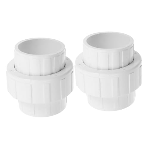 ERINGOGO 2 Stück PVC Union Kupplung Adapter Weiß mit Epdm O Ring Kunststoff Rohrverbinder mit Schiebemechanismus für Bewässerung Pool Spa und Inneninstallationen Einfache Montage und ERINGOGO 2 Stück PVC Union Kupplung Adapter Weiß mit Epdm O Ring Kunststoff Rohrverbinder mit Schiebemechanismus für Bewässerung Pool Spa und Inneninstallationen Einfache Montage und von ERINGOGO