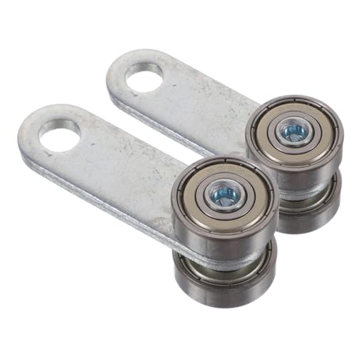 ERINGOGO 2 Stück Schiebetür Doppelrollen mit Doppel kugellager Stahl Schiebetürrolle für Schwere Türen Belastbar bis Laufrad für Stabile und Reibungsarme Führung für Außeneinsatz von ERINGOGO