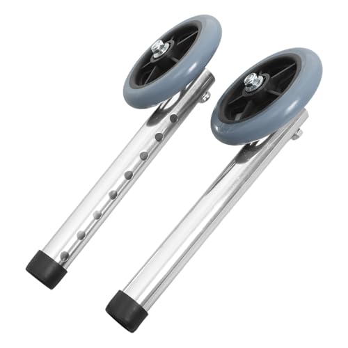 ERINGOGO 2 Stück Teiliges Aluminium-legierung Laufrollensatz Höhenverstellbar Robust Leicht Ersatzteile Gehgestell Zubehör für Gehhilfen und Seniorenmobil Einfache Montage ohne von ERINGOGO